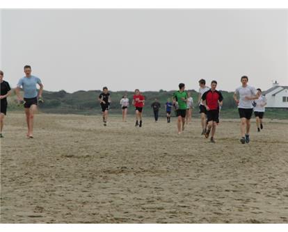 Running in the sand