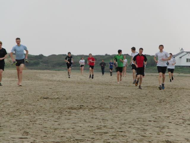 Running in the sand
