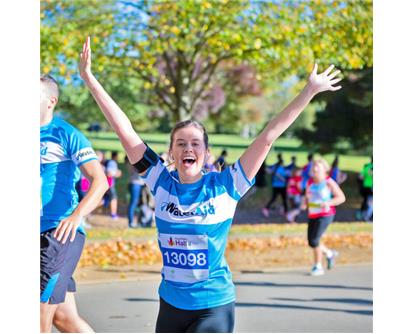 Royal Parks happy waterAid runner
